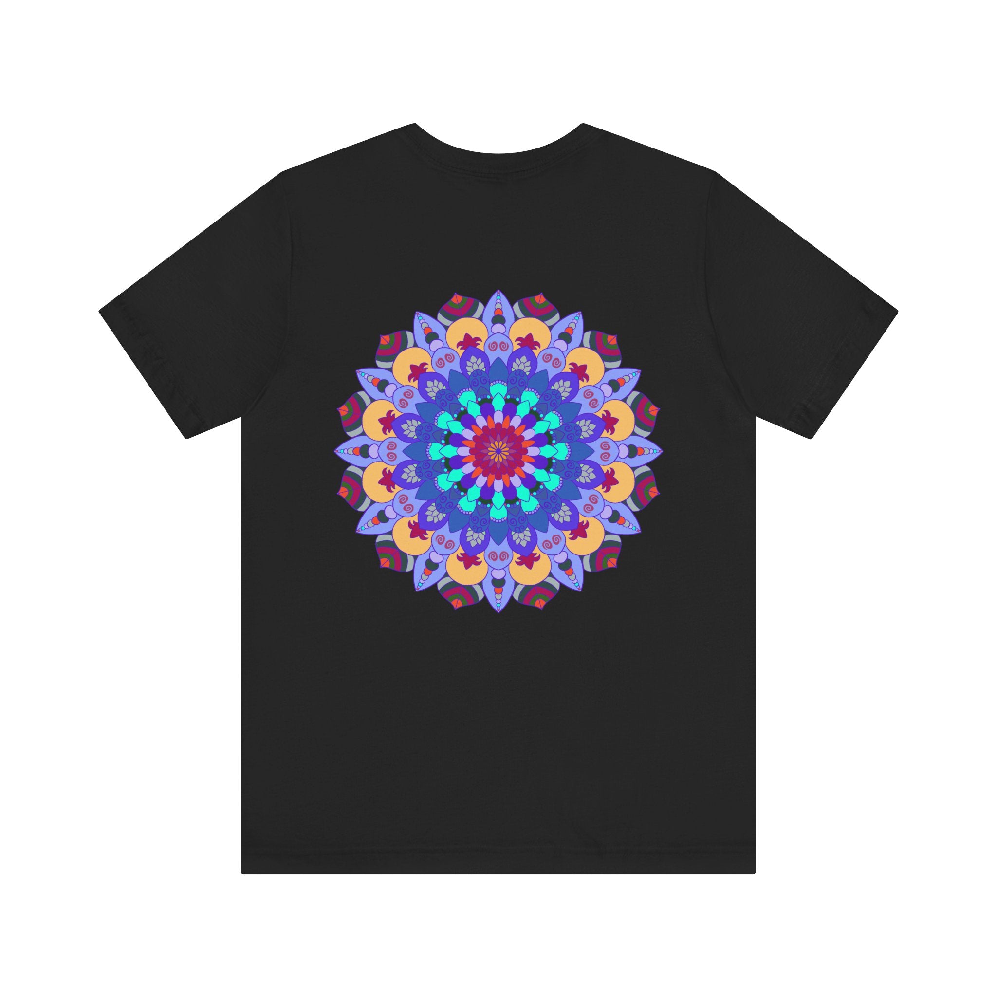 Beautiful Mandala Peace & Harmony T-Shirt featuring intricate spiritual art designs in vibrant colors