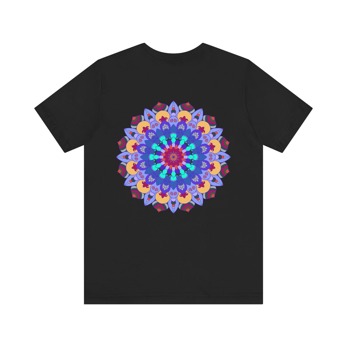 Beautiful Mandala Peace & Harmony T-Shirt featuring intricate spiritual art designs in vibrant colors