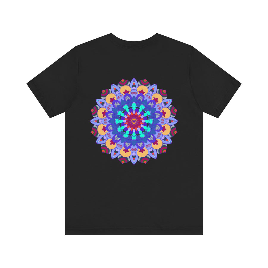 Beautiful Mandala Peace & Harmony T-Shirt featuring intricate spiritual art designs in vibrant colors