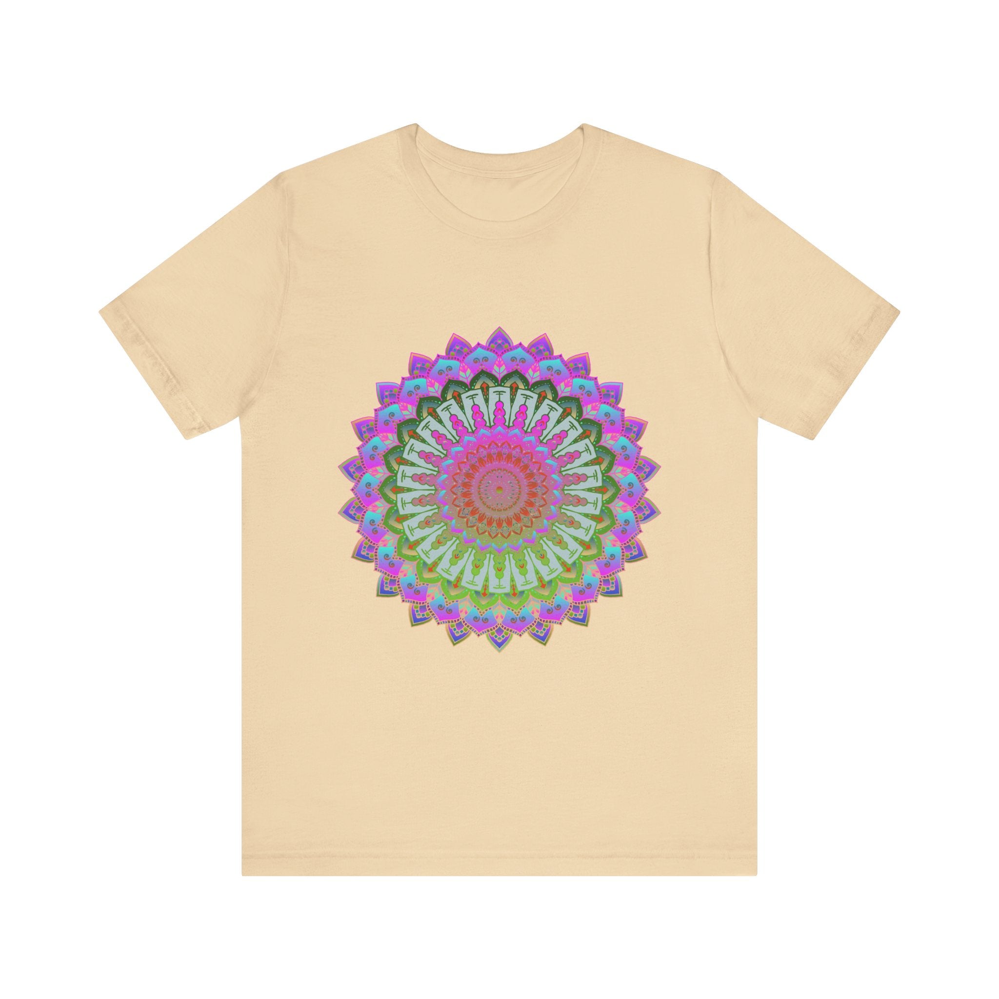 Vibrant Mandala T-Shirt featuring a colorful and intricate design perfect for adding a pop of color to your wardrobe