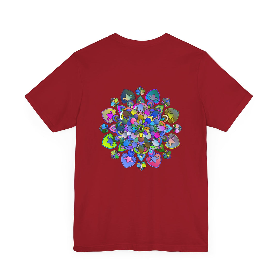 Vibrant mandala tee promoting inner peace and spiritual harmony