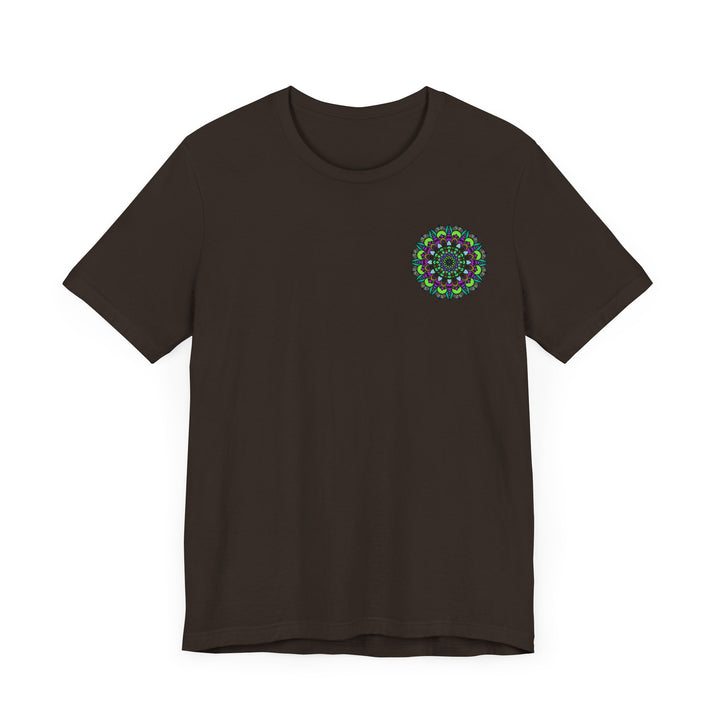 Intricate and symbolic mandala design on a comfortable t-shirt