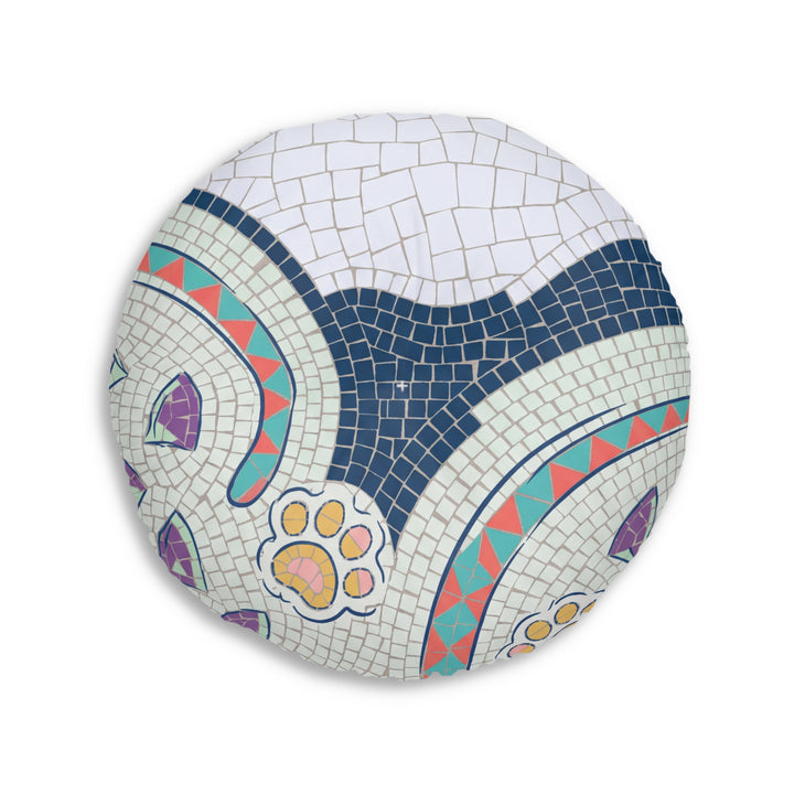 Introvert Cat Mosaic Floor Pillow