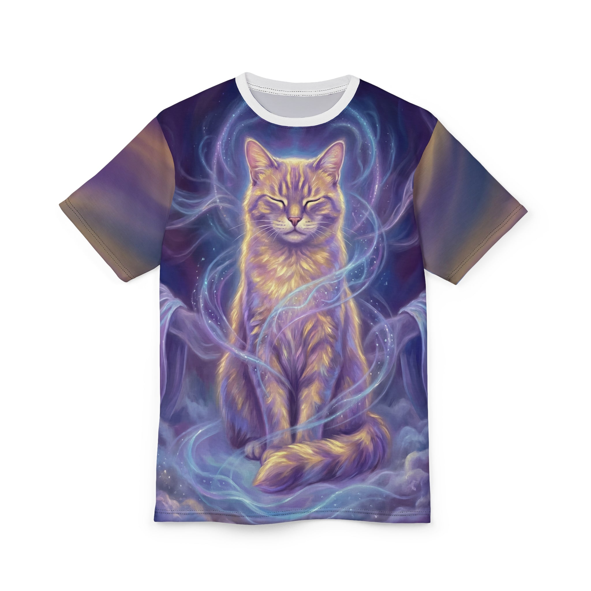 Mystic Spirit Cat Oil Painting All-Over Print T-Shirt