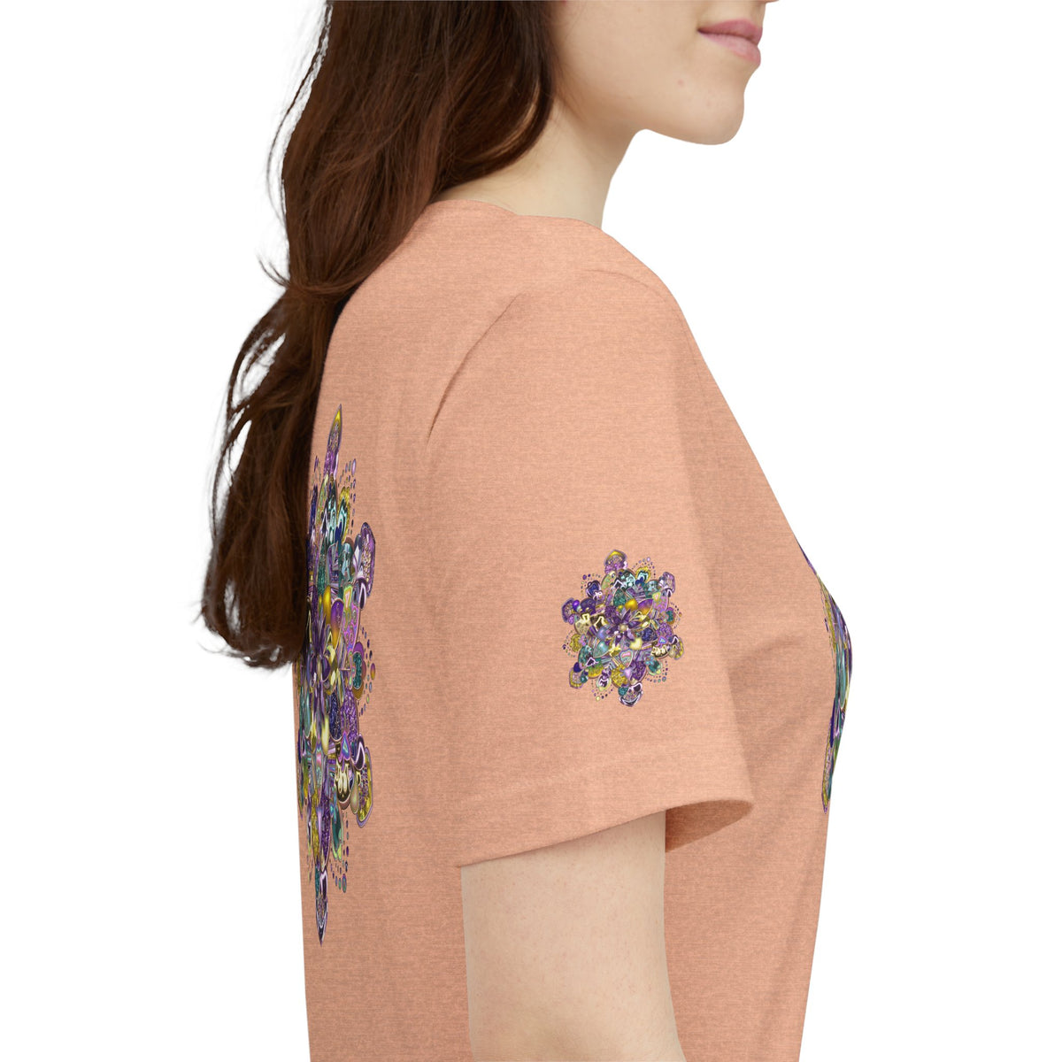 Unisex Floral Jewel Mandala T-Shirt