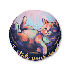 Midnight Cozy Cat Floor Pillow