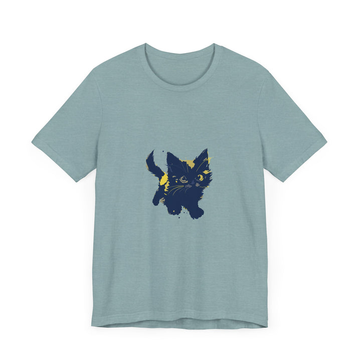 Black Cat Mystery T-Shirt - Cute & Playful, perfect for cat lovers and fans of mystery