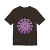 Black Intricate Floral Mandala Tee with detailed and delicate design elements