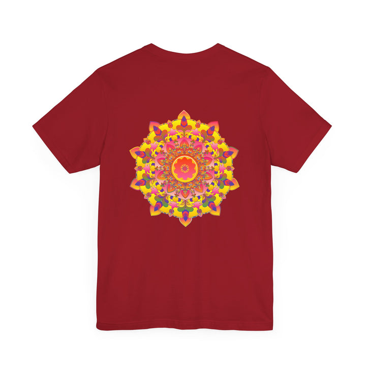 Vibrant Mandala Tee featuring a beautiful and intricate design symbolizing spiritual peace and harmony, perfect for bringing positivity and tranquility into your wardrobe