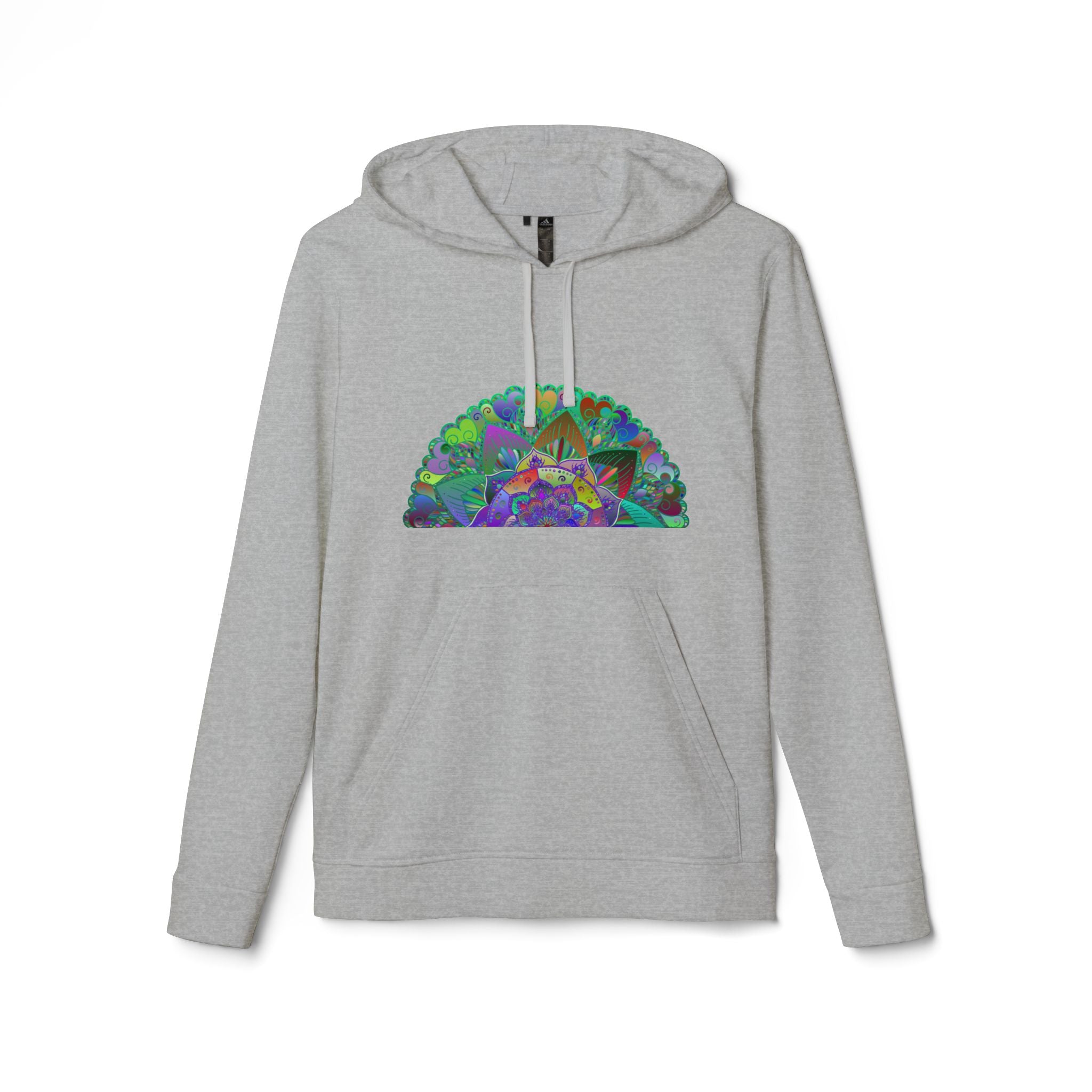 Hooded Psychedelic Mandala Adidas Fleece Hoodie for a trendy look