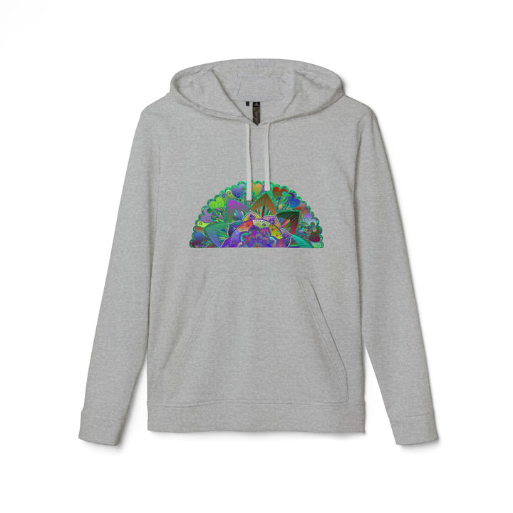 Hooded Psychedelic Mandala Adidas Fleece Hoodie for a trendy look