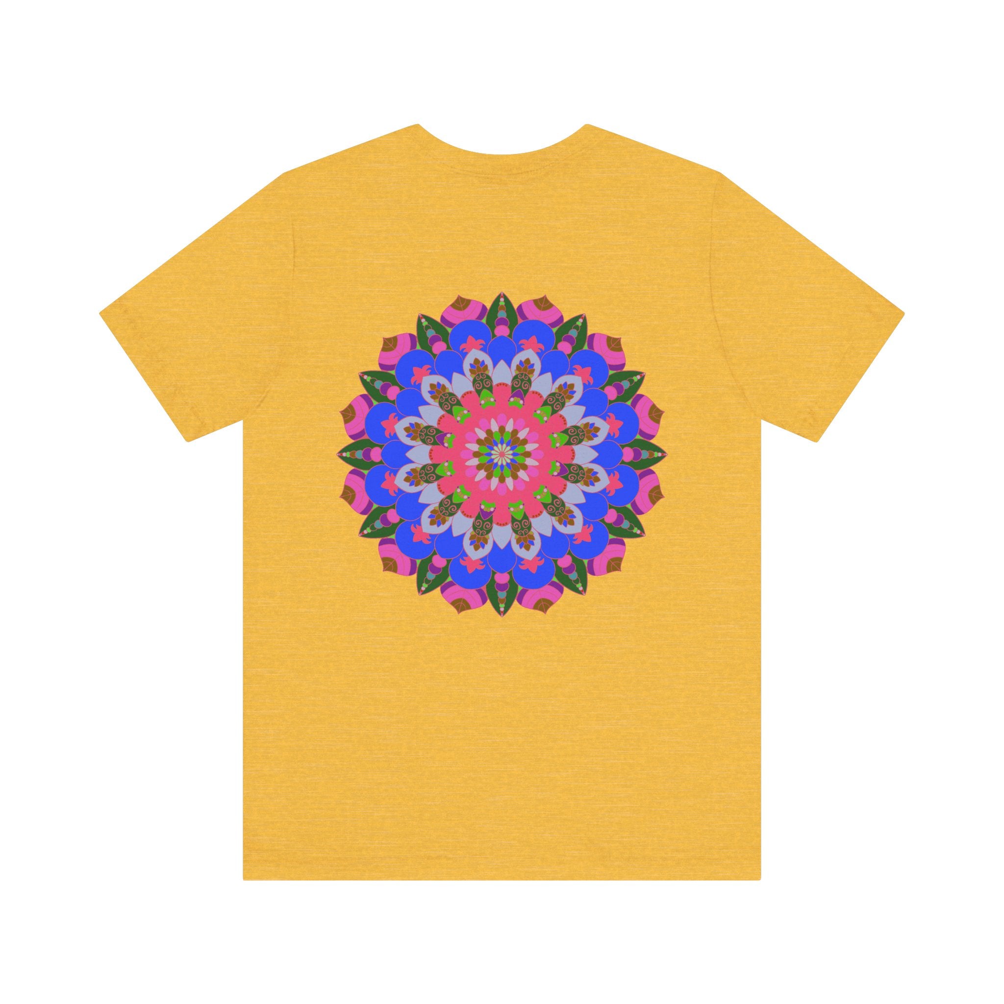 Vibrant Mandala Tee featuring a colorful design representing spiritual peace and harmony for a sense of tranquility and balance in one's life