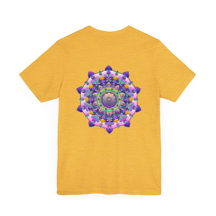 Beautiful and colorful Vibrant Mandala T-Shirt with Spiritual Peace and Harmony design, perfect for expressing your inner tranquility and positivity