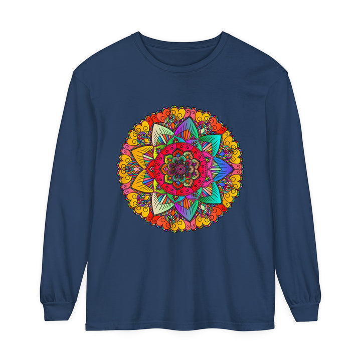 Colorful and intricate, the Vibrant Mandala Unisex Long Sleeve T-Shirt features a stunning mandala design on a comfortable, stylish long sleeve shirt