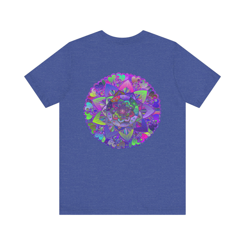 Vibrant Mandala Tee featuring a beautiful and intricate design representing spiritual peace, harmony, and interconnectedness of the universe