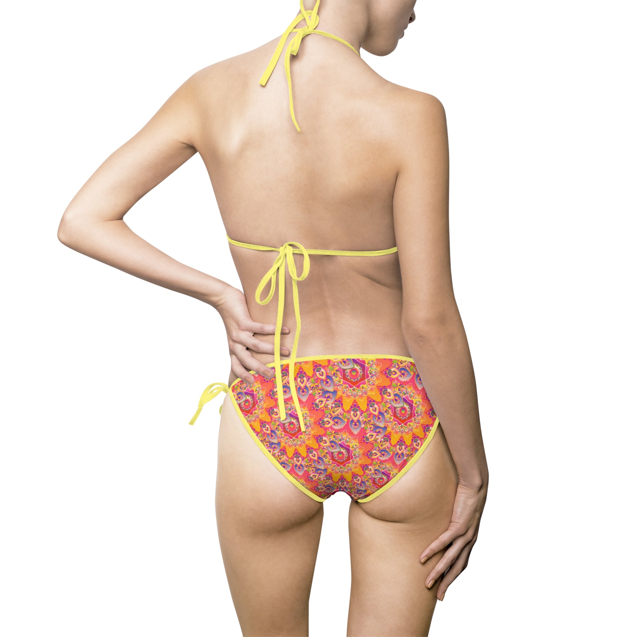 Bikini con stampa mandala per un'atmosfera da spiaggia radiosa