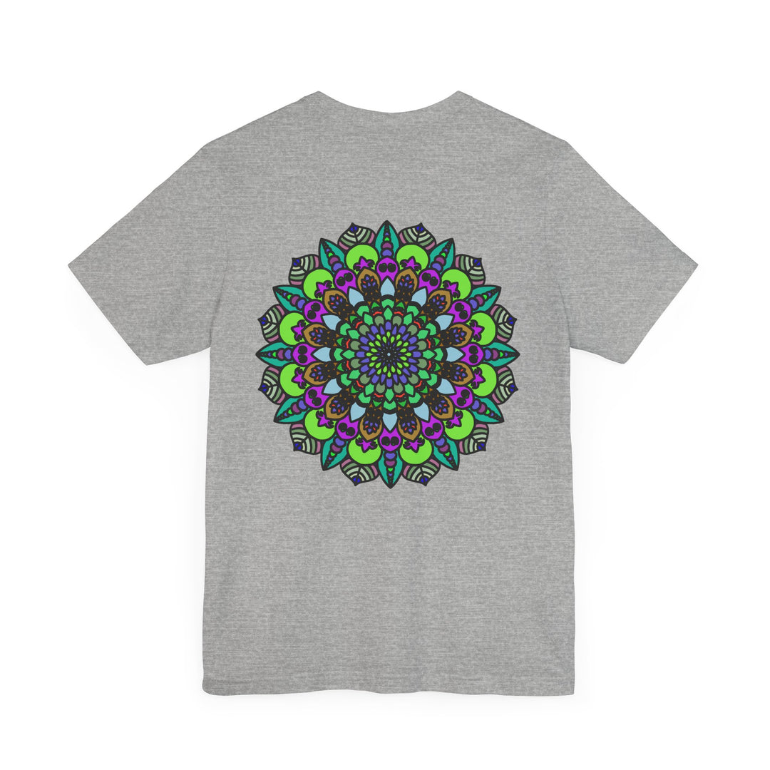 Colorful and intricate mandala design on a soft and comfortable tee