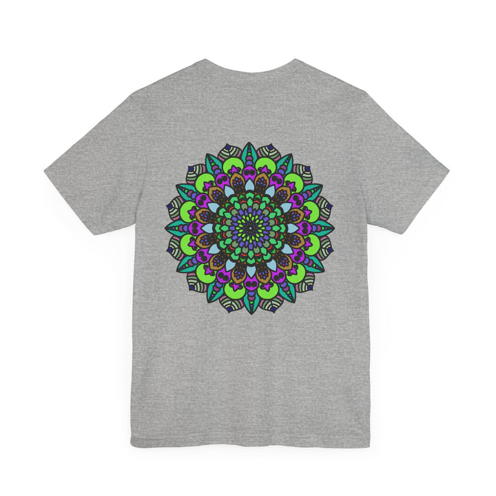 Colorful and intricate mandala design on a soft and comfortable tee