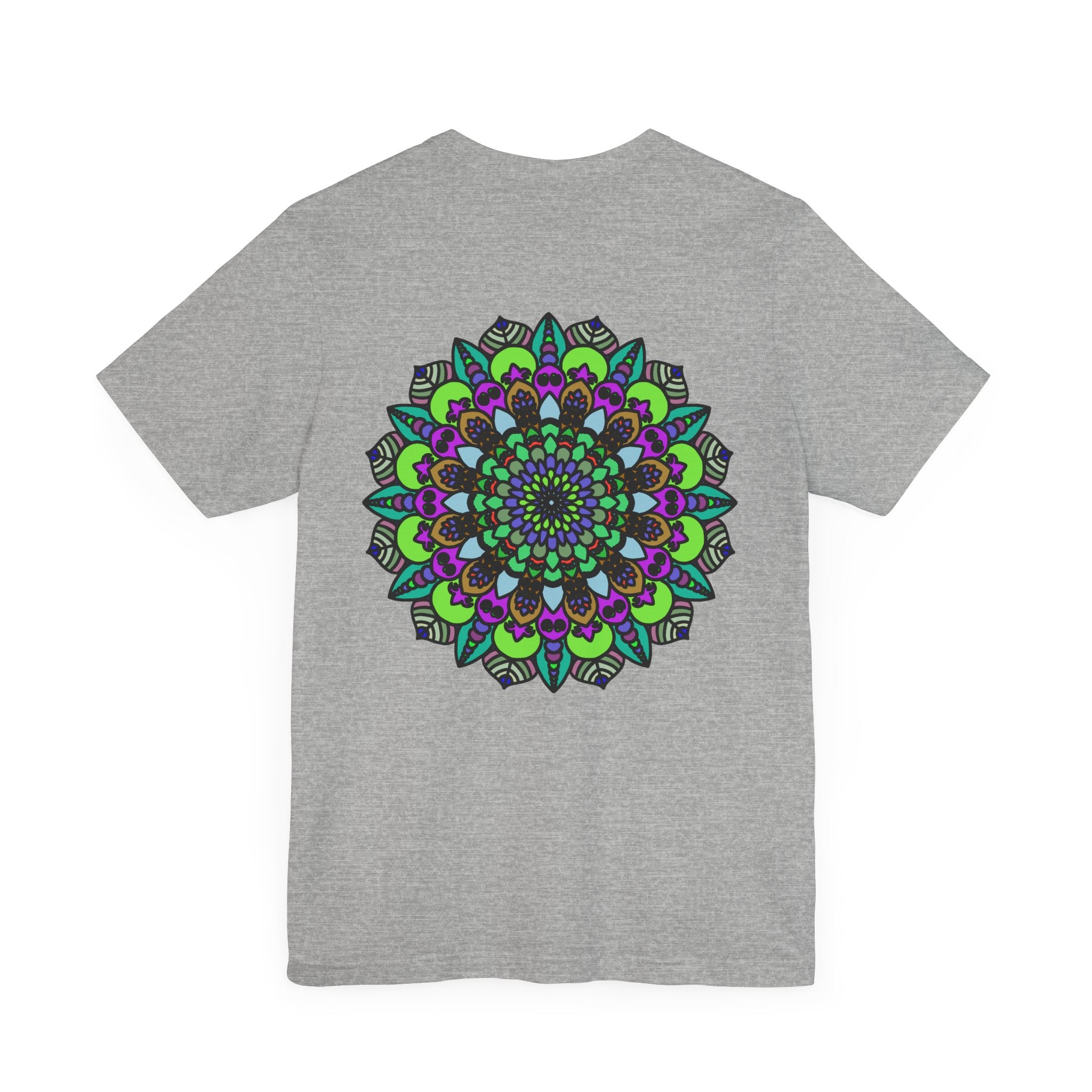 Beautiful Mandala Peace Tee featuring spiritual symbols for inner harmony and tranquility