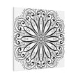 Handmade Mandala Art - Black & White Wall Art - Matte Canvas, Stretched, 125 alt text 38