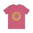 Vibrant mandala tee with a colorful floral design, perfect for adding a pop of color to your wardrobe and expressing your unique style
