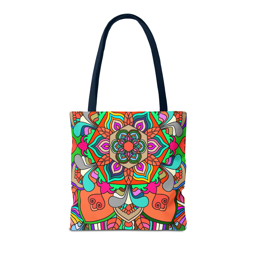 Colorful Mandala Tote Bag — Vibrant Boho All-Over Print Beach & Market Tote