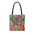 Colorful Mandala Tote Bag — Vibrant Boho All-Over Print Beach & Market Tote