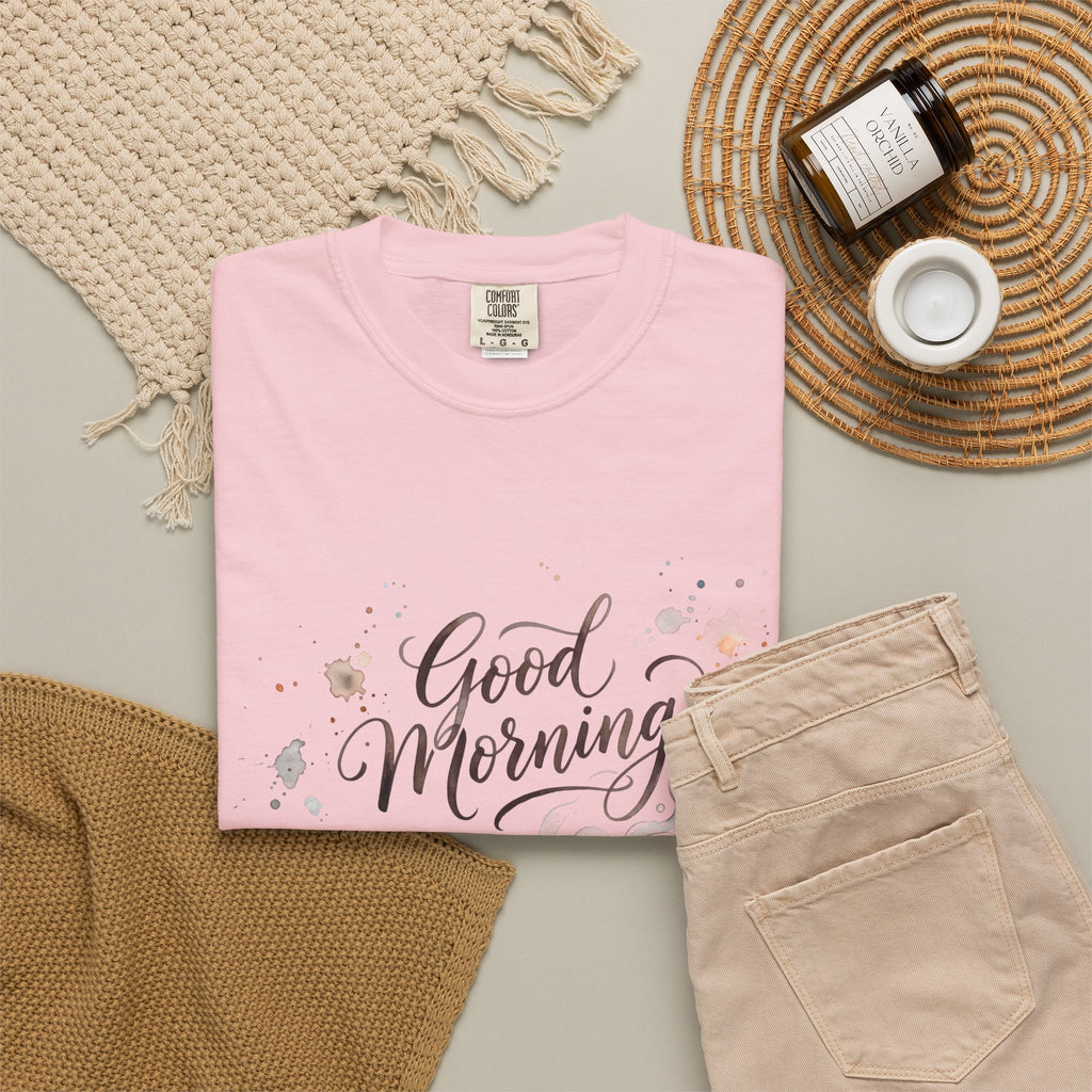 Good Morning Cat Coffee T-Shirt