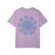 Handmade Mandala Art Tshirt Unisex Garment-Dyed Tee with intricate colorful design