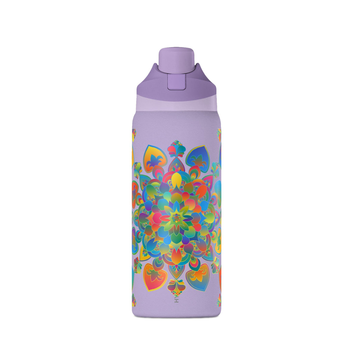Insulated Water Bottle — Colorful Psychedelic Mandala 32oz