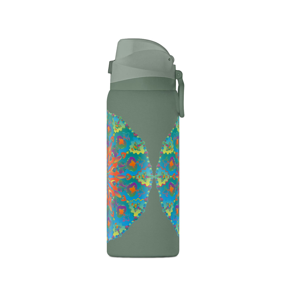Borraccia termica da 32oz — Design mandala caleidoscopio colorato