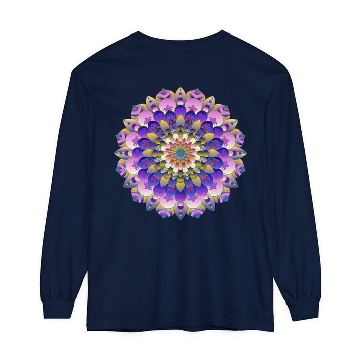 Colorful Mandala Long Sleeve T-Shirt - Psychedelic Art image 30