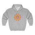 Colorful hoodie with a mesmerizing and vibrant mandala design