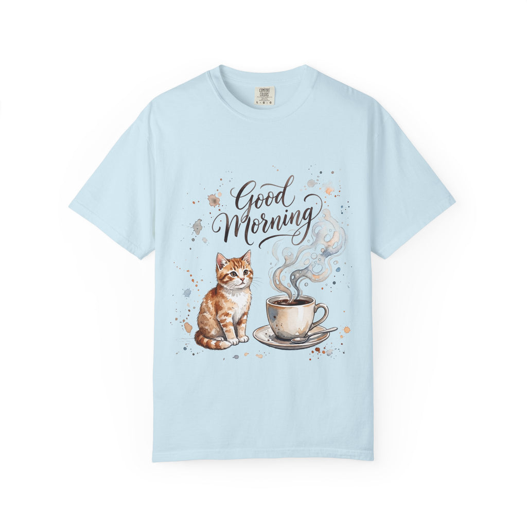 Good Morning Cat Coffee T-Shirt
