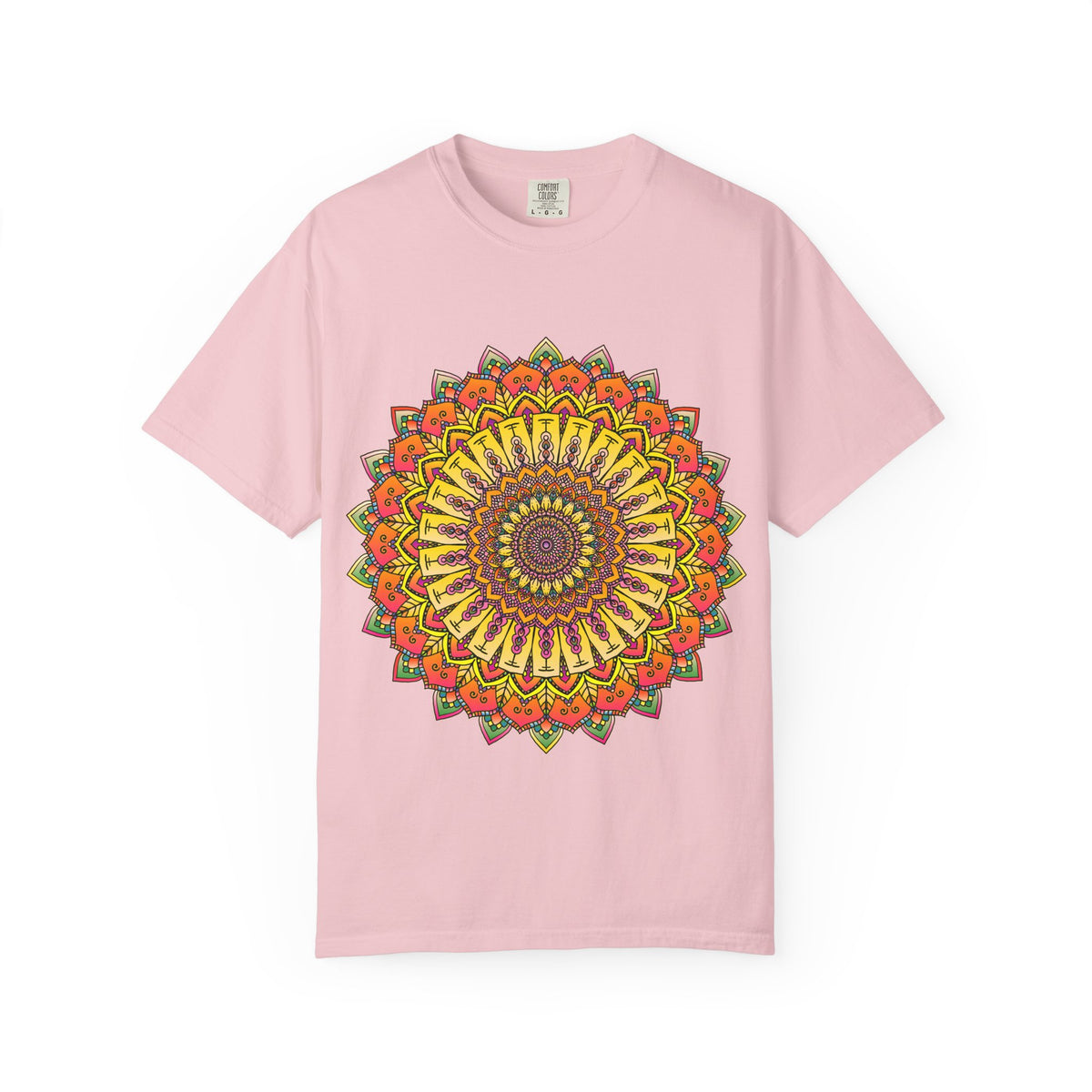 Sunburst Mandala T-Shirt — Vibrant Floral Boho Graphic Tee
