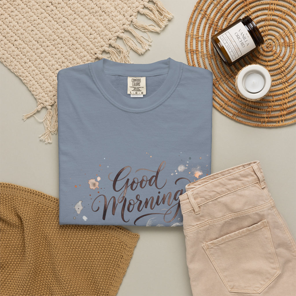 Good Morning Cat Coffee T-Shirt