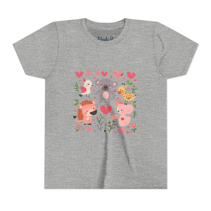 Adorable Animal Love Youth Tee, Cute Kids Shirt, Animal Graphic Tee, Children's Gift, Birthday or Holiday Outfit