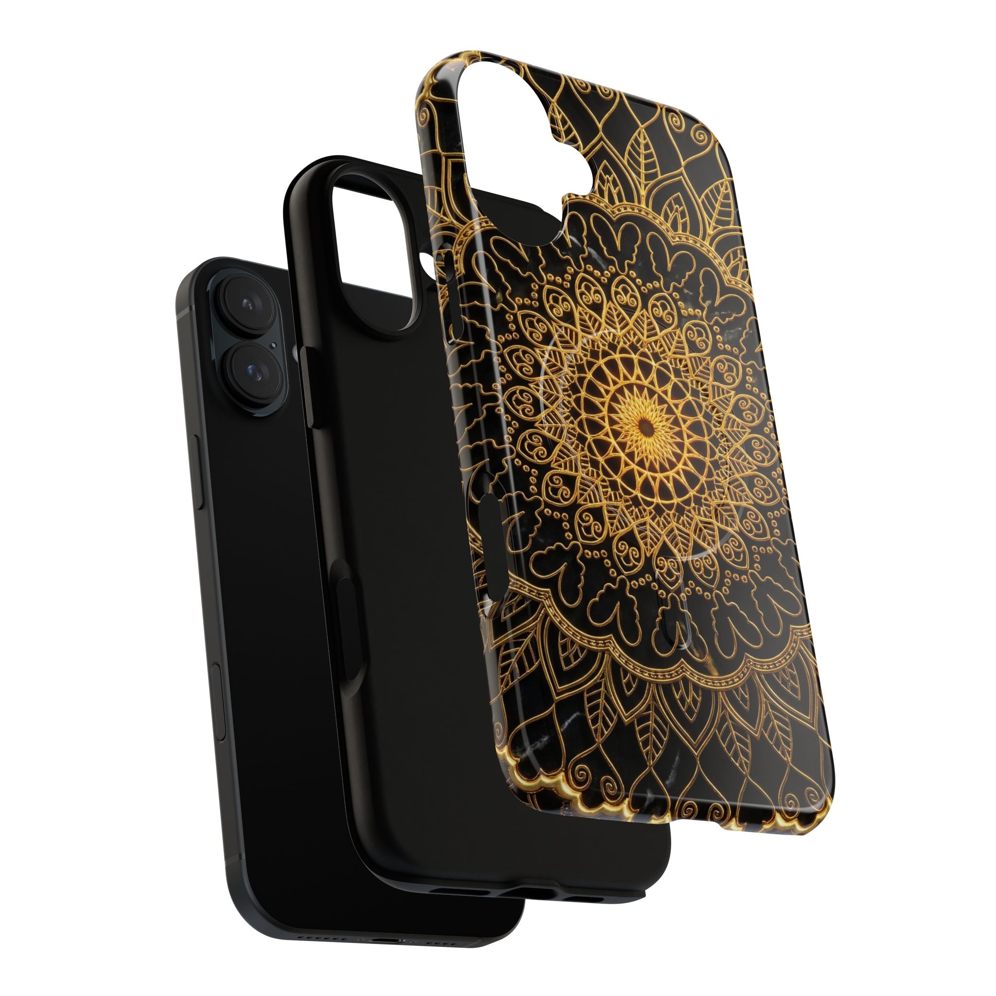 Mandala Gold Phone Case — Tough Magnetic iPhone Cover