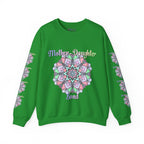 Felpa Girocollo Legame Madre-Figlia — Regalo di Famiglia Mandala Floreale