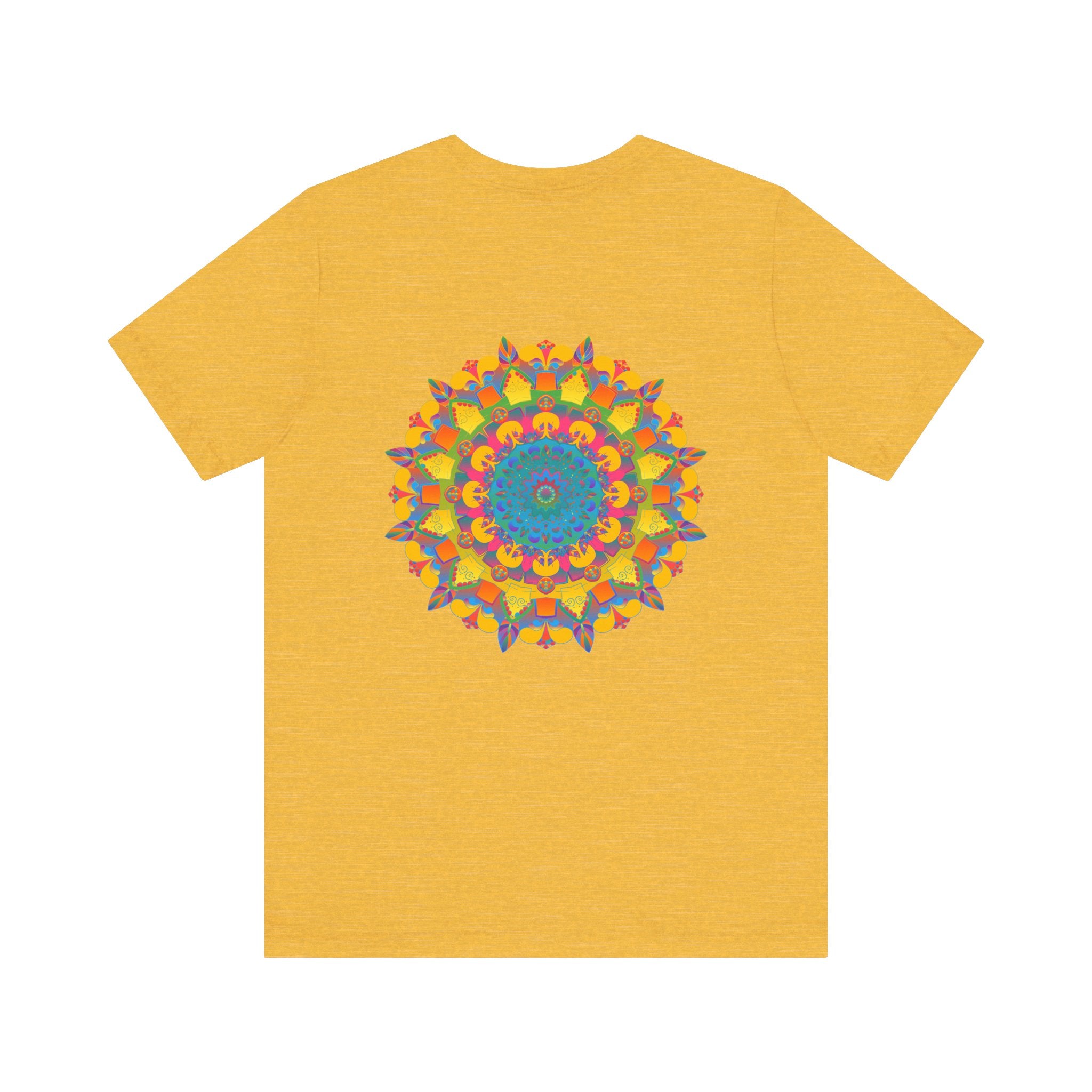 Vibrant Mandala T-Shirt featuring intricate designs symbolizing peace and harmony