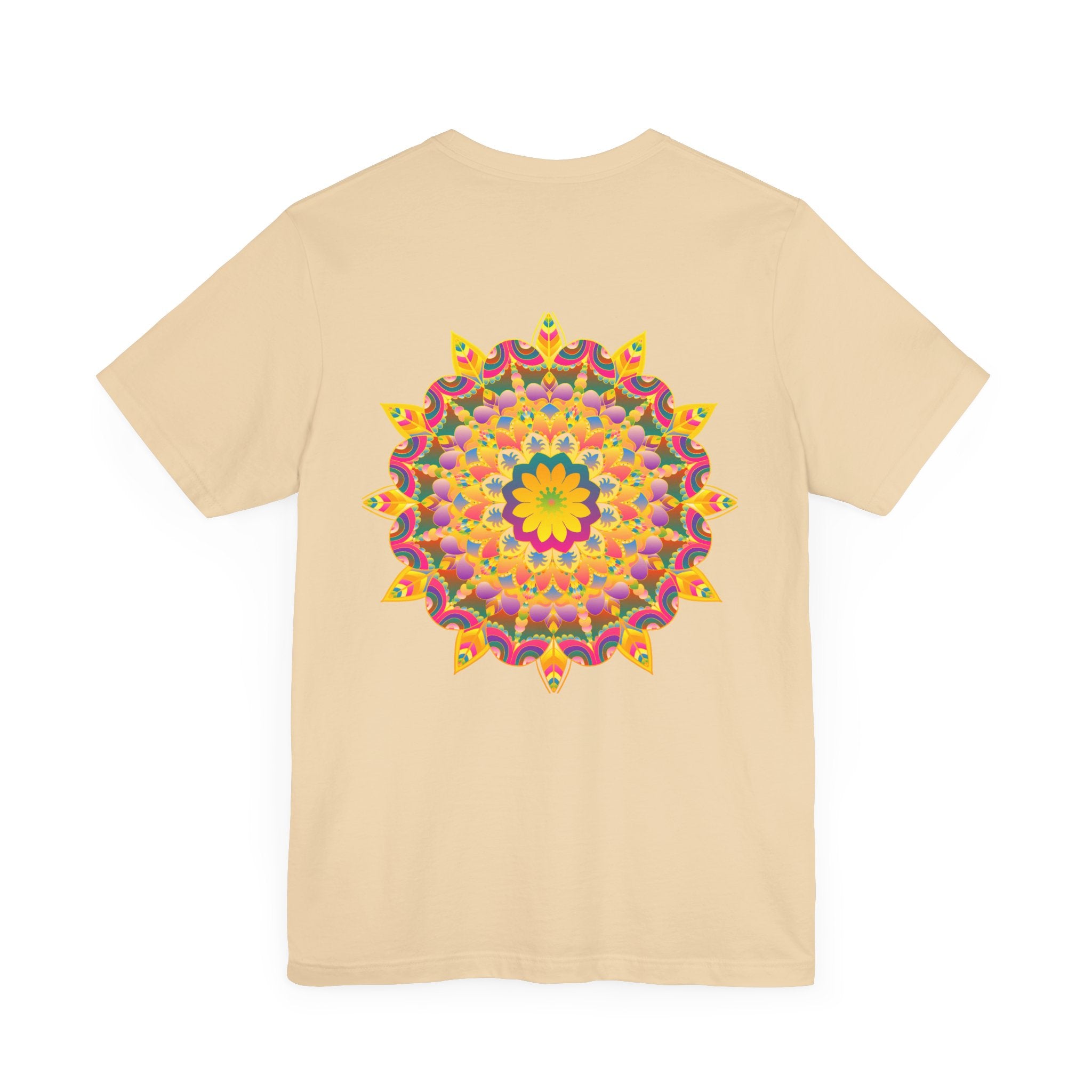 Beautiful and colorful Vibrant Mandala Tee with a Peace & Harmony design