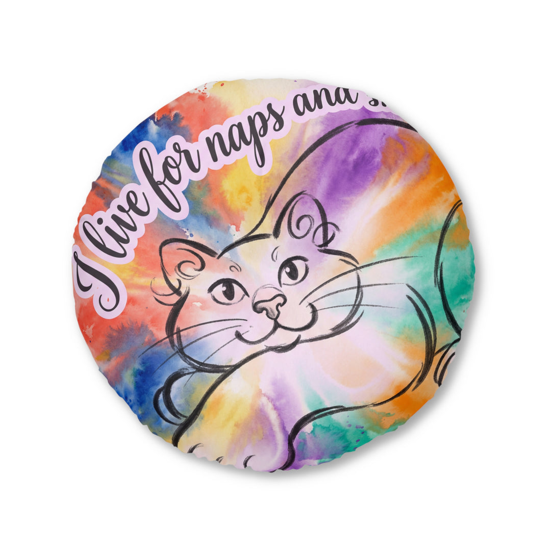 Cozy Snowday Cat Floor Pillow