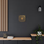 Himmlische Geometrie auf Marmor – gespannte Leinwand mit mattem Finish