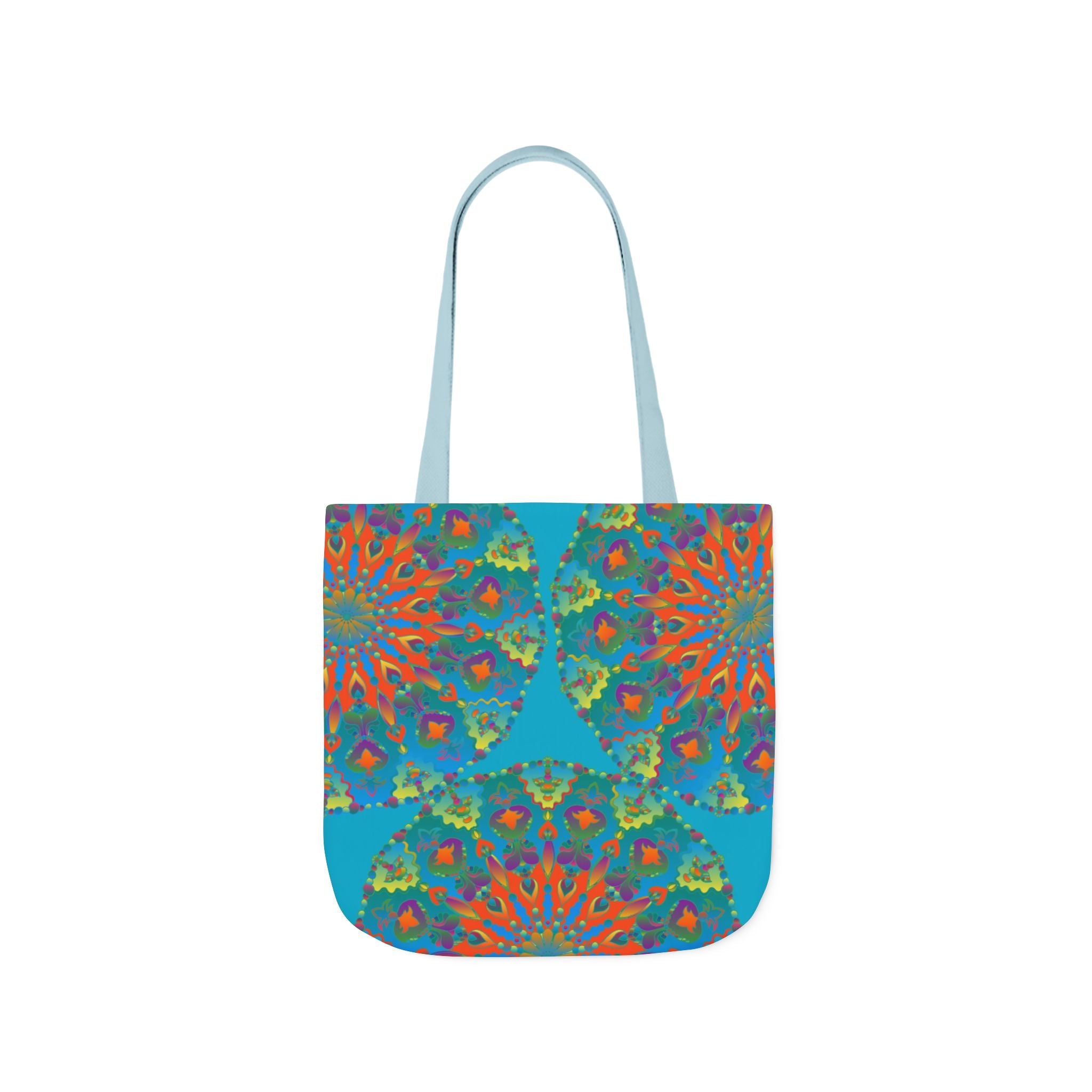 Canvas Tote Bag in Bright Tropical Colors for Summer Fun
