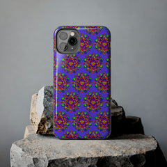 Tiled Hand Drawn Mandala Rainbow Phone Case - Standard alt text 46