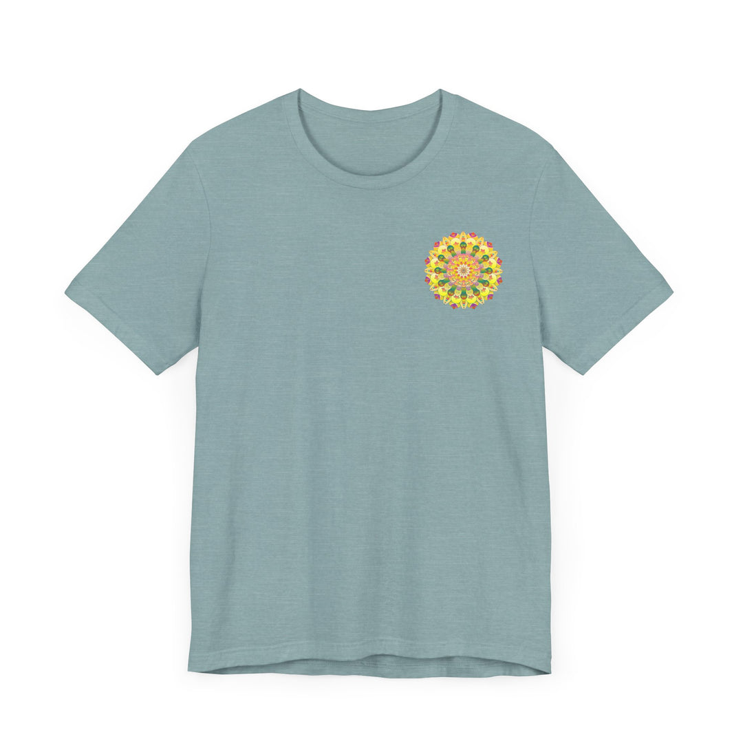 Vibrant Mandala Tee featuring intricate spiritual design for inner peace and harmony