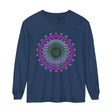 Intricately designed Mandala Unisex Long Sleeve T-Shirt in vibrant colors