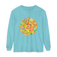 Hippie-inspired long sleeve shirt with intricate mandala design