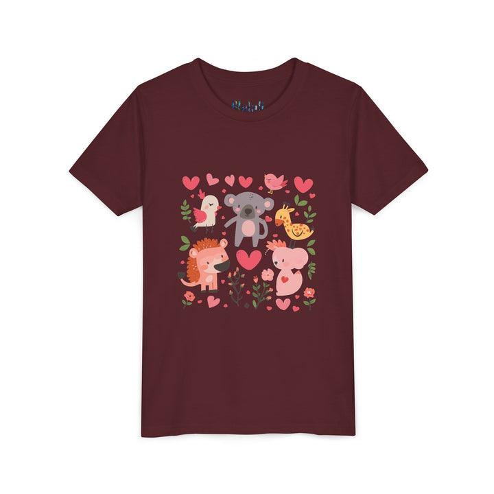 Adorable Animal Love Youth Tee, Cute Kids Shirt, Animal Graphic Tee, Children's Gift, Birthday or Holiday Outfit