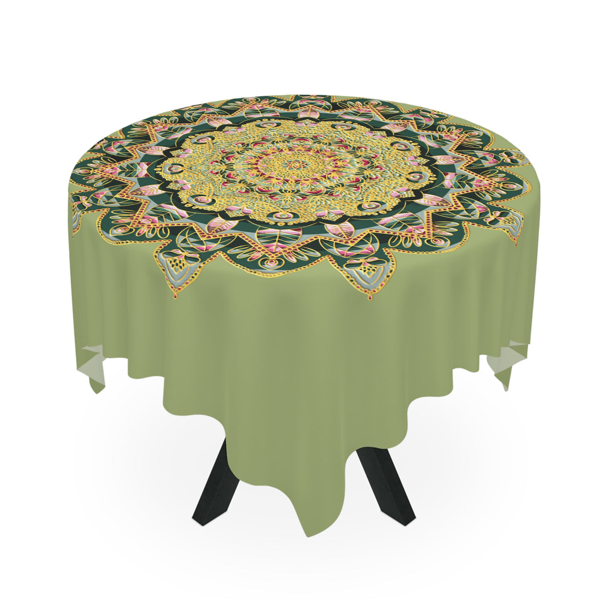 Tovaglia Mandala – Decorazione per sala da pranzo botanica bohémien
